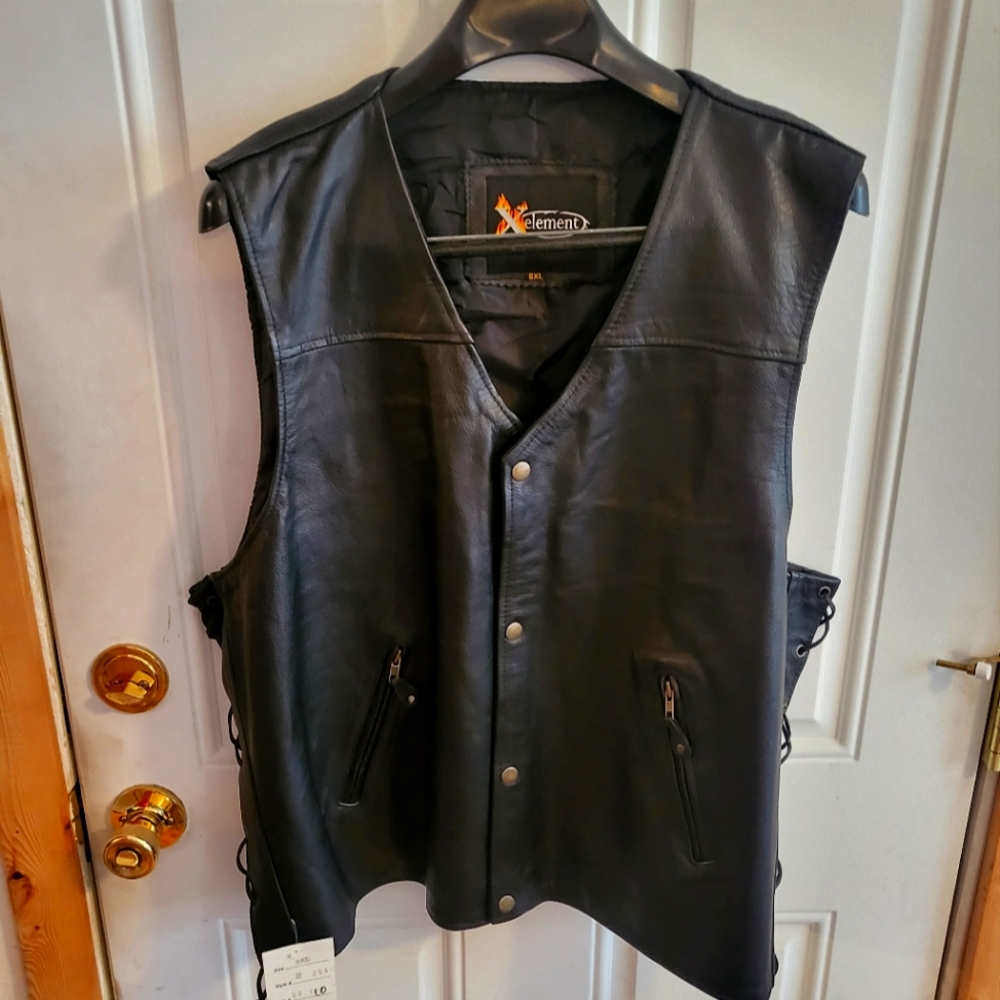 Motorcycle Leather Vest